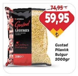 Gustad Pilavlik Bulgur 2000Gr