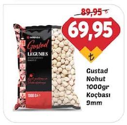 Gustad Nohut 1000Gr Koçbaşı 9Mm