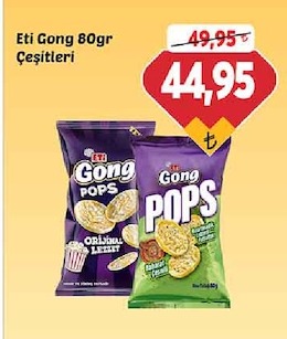 Eti Gong Pops 80Gr Çeşitleri Kraker