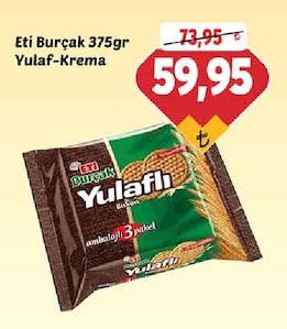 Eti Burçak 375Gr Yulaf-Krema Bisküvi