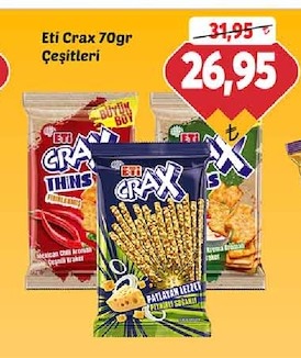 Eti Crax 70Gr Çeşitleri