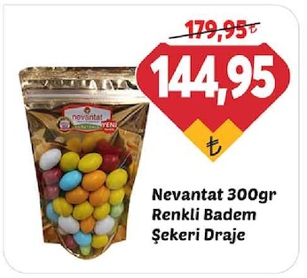 Nevantat 300Gr Renkli Badem Şekeri Draje