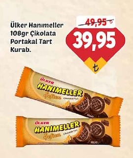Ülker Hanımeller 108Gr Çikolata Portakal Tart Kurab.