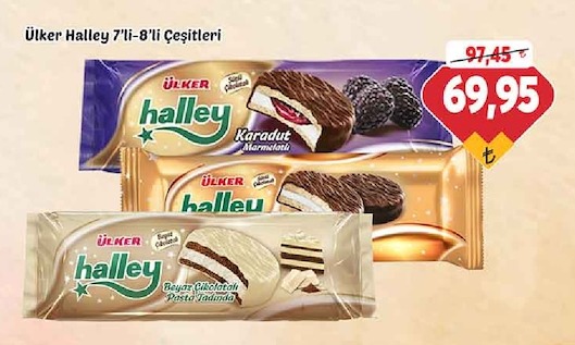 Ülker Halley 7'Li-8'Li Çeşitleri