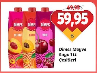 Dimes Meyve Suyu 1 Lt Çeşitleri