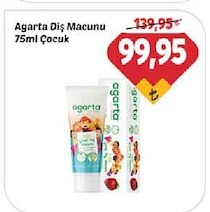 Agarta Diş Macunu 75Ml Çocuk