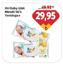 Uni Baby Islak Mendil 40'Lı Yenidoğan