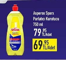 Asperox Sparx Parlatici Kurutucu 750Ml