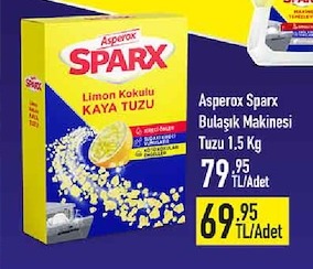 Asperox Sparx Limon Kokulu Kaya Tuzu 1.5Kg