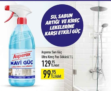 Asperox Mavi Güç Ultra Kireç Pas Sökücü 1 L