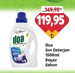 Doa Sıvı Deterjan 1500Ml Beyaz Sabun