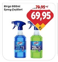 Bingo Sprey Çeşitleri 900Ml