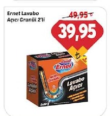Ernet Lavabo Açıcı Granül 2'Li