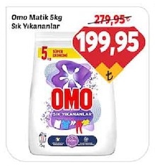 Omo Matik 5Kg Sık Yikananlar