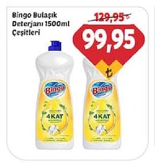 Bingo Bulaşık Deterjanı Çeşitleri 1500Ml