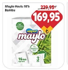 Maylo Havlu 16'Li Bambu