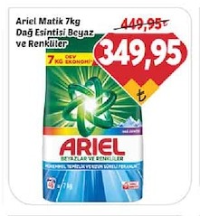 Ariel Matik 7Kg Dağ Esintisi Beyaz Ve Renkliler