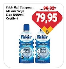 Fakir Halı Şampuanı Makine Veya Elde 1000Ml