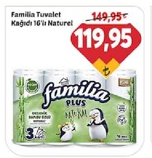 Familia Tuvalet Kağıdı 16'Lı Naturel