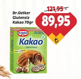 Dr.Oetker Glutensiz Kakao 70Gr