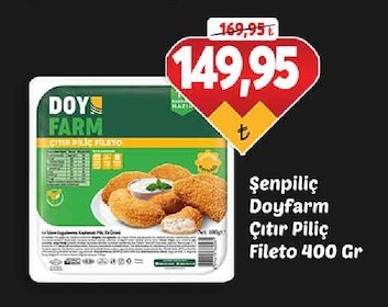 Şenpiliç Doyfarm Çıtır Piliç Fileto 400 Gr