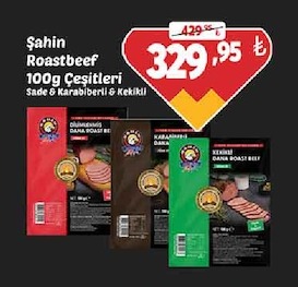 Şahin Roastbeef 100G Çeşitleri