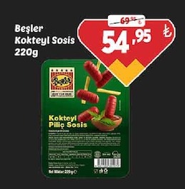 Beşler Kokteyl Sosis 220G