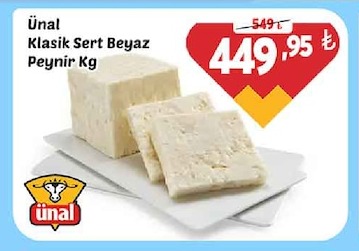 Ünal Klasik Sert Beyaz Peynir Kg
