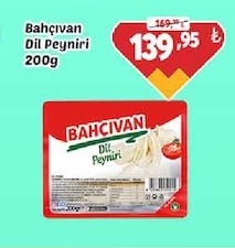 Bahçıvan Dil Peyniri 200G