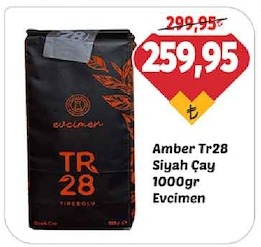 Amber Tr28 Siyah Çay 1000Gr Evcimen