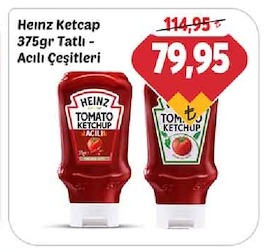 Heinz Ketçap 375Gr Tatlı - Acılı Çeşitleri