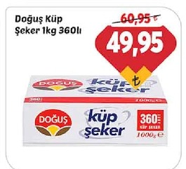 Doğuş Küp Şeker 1Kg 360Lı