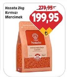 Hasata 2Kg Kırmızı Mercimek