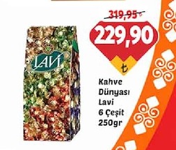 Kahve Dünyası Lavi 6 Çeşit 250Gr