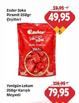 Ender Soko Piramit 250Gr Çeşitleri