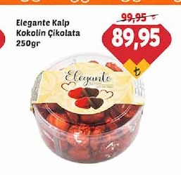 Elegante Kalp Kokolin Çikolata 250Gr