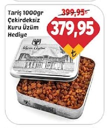 Tariş 1000Gr Çekirdeksiz Kuru Üzüm Hediye