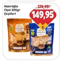 Hasır Oğlu Cipsi 225Gr Çeşitleri