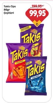 Takis Cips 90Gr Çeşitleri