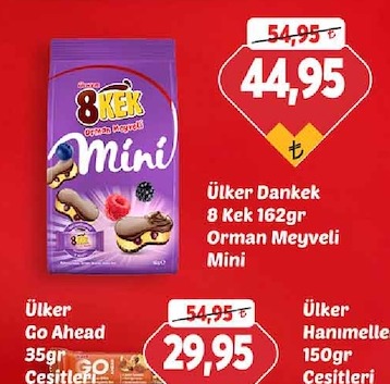 Ülker Dankek 8 Kek 162Gr Orman Meyveli Mini