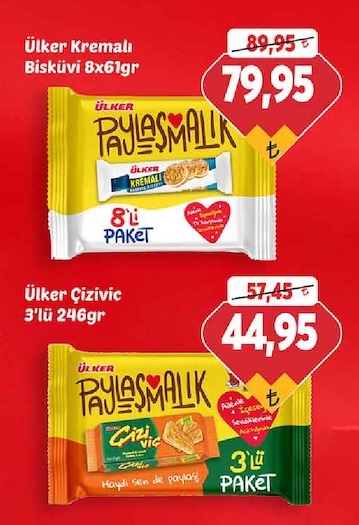 Ülker Kremalı Bisküvi 8X61Gr