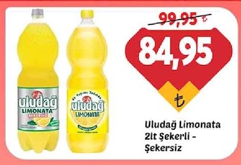Uludağ Limonata 2Lt Şekerli - Şekersiz