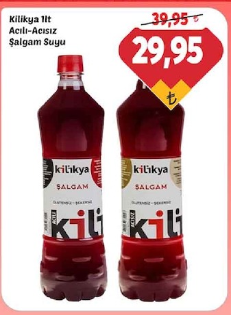 Kilikya 1Lt Acılı-Acısız Şalgam Suyu