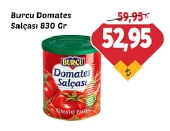 Burcu Domates Salçasi 830 Gr