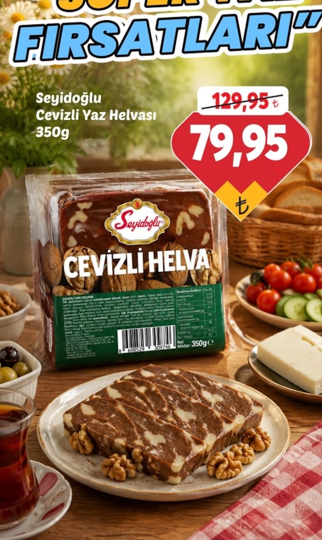 Seyidoğlu Cevizli Yaz Helvası 350G