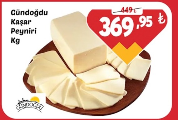 Gündoğdu Kaşar Peyniri Kg