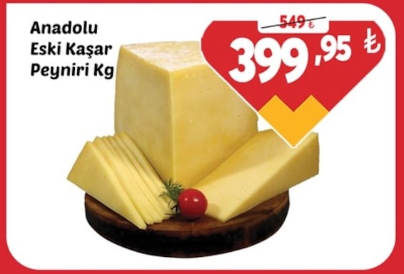 Anadolu Eski Kaşar Peyniri Kg