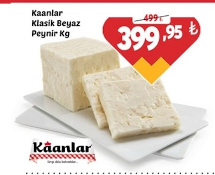 Kaanlar Klasik Beyaz Peynir Kg