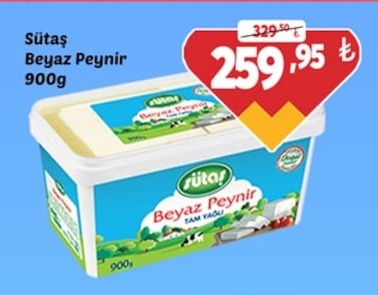 Sütaş Beyaz Peynir 900G