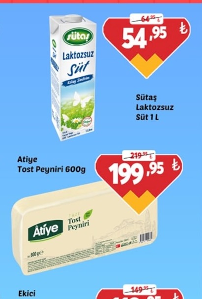 Sütaş Laktozsuz Süt 1L